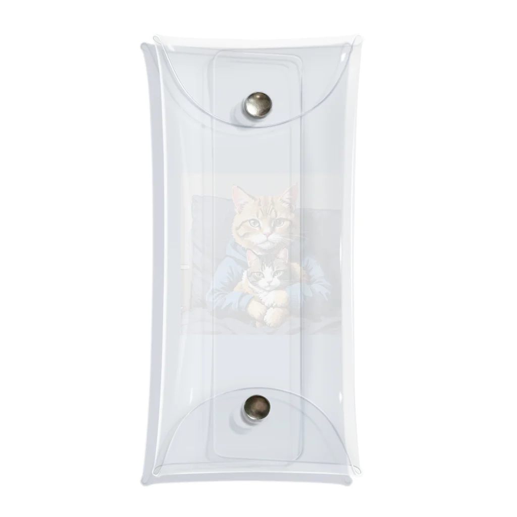 golkichiの猫to猫 Clear Multipurpose Case