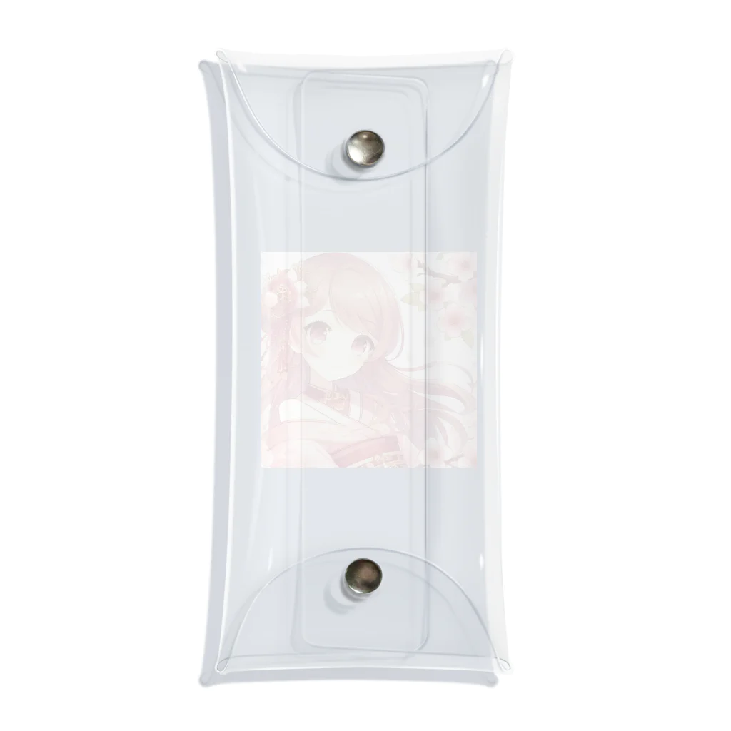 Japan-sakuraの桜の乙姫 Clear Multipurpose Case