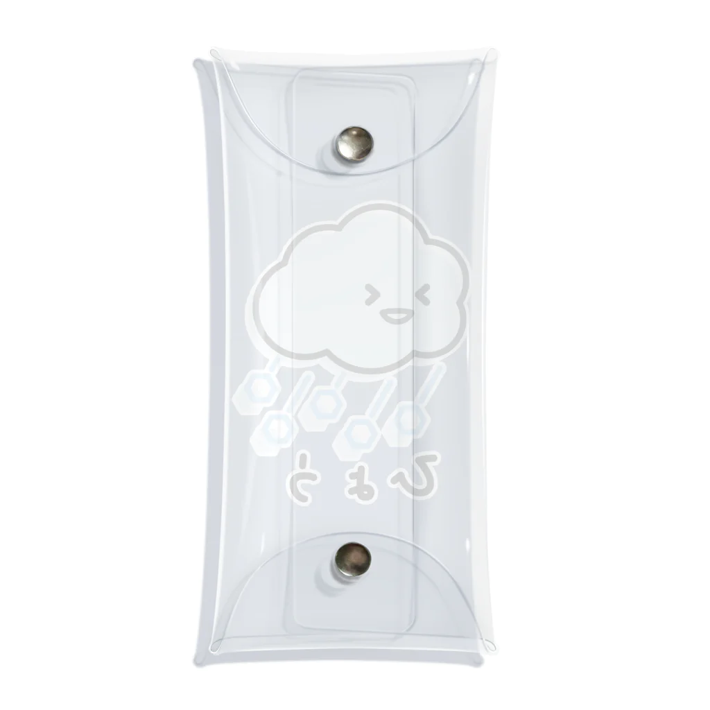 funny puppyのひょう Clear Multipurpose Case