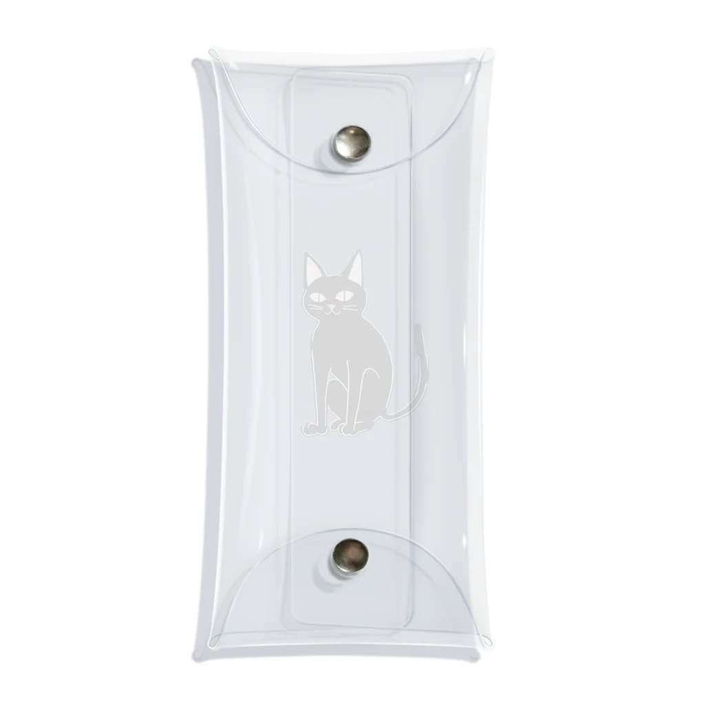 とらねこはんずのとらねこはんず_黒猫 Clear Multipurpose Case