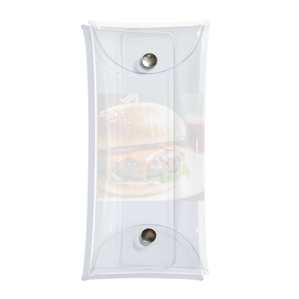 オリジナルグッズショップ KIJITORAのDELICIOUS BURGER Clear Multipurpose Case