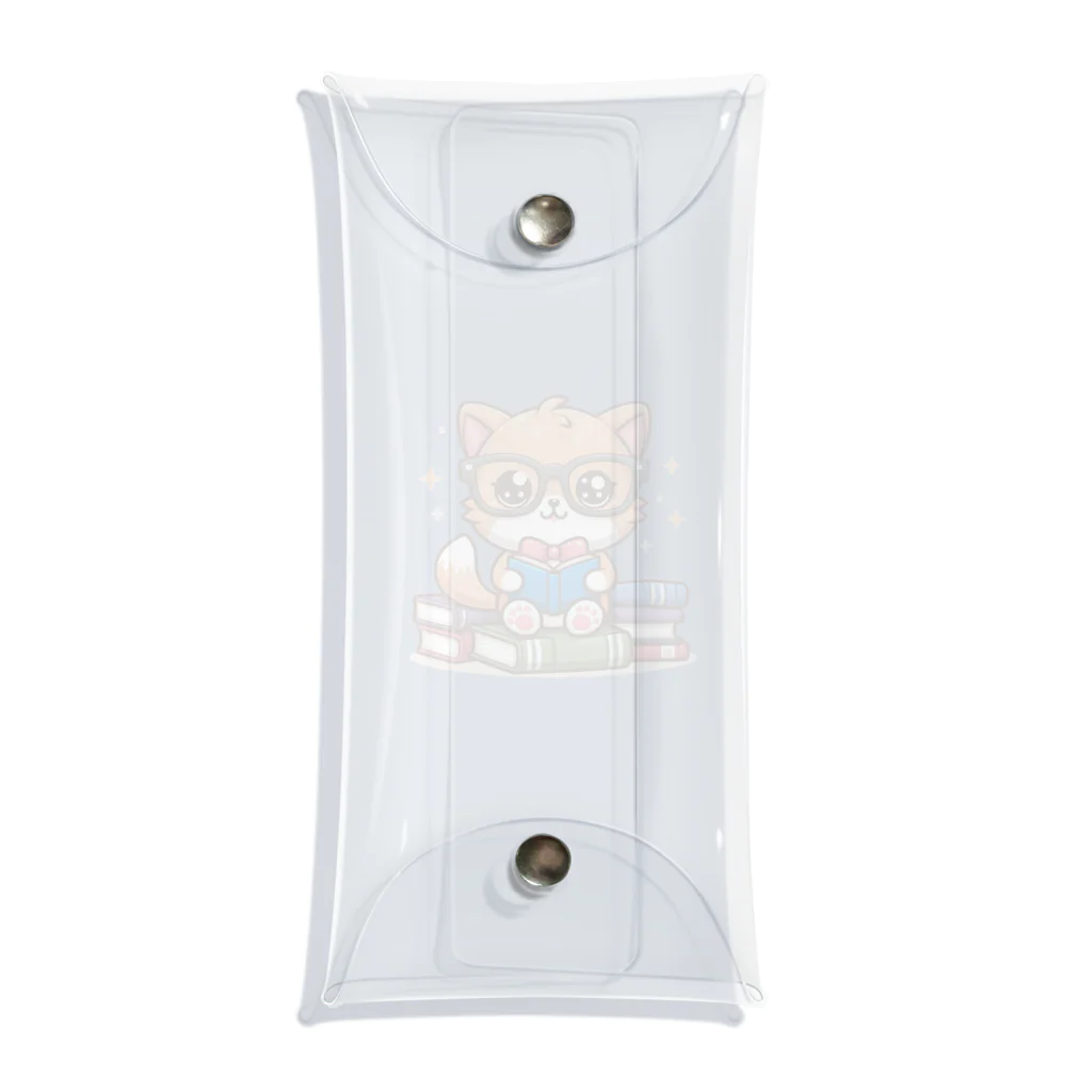 hikotakuの勉強猫 Clear Multipurpose Case