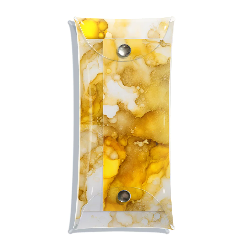 Haru_Pooh_のアルコールインクアート　-YELLOW- Clear Multipurpose Case