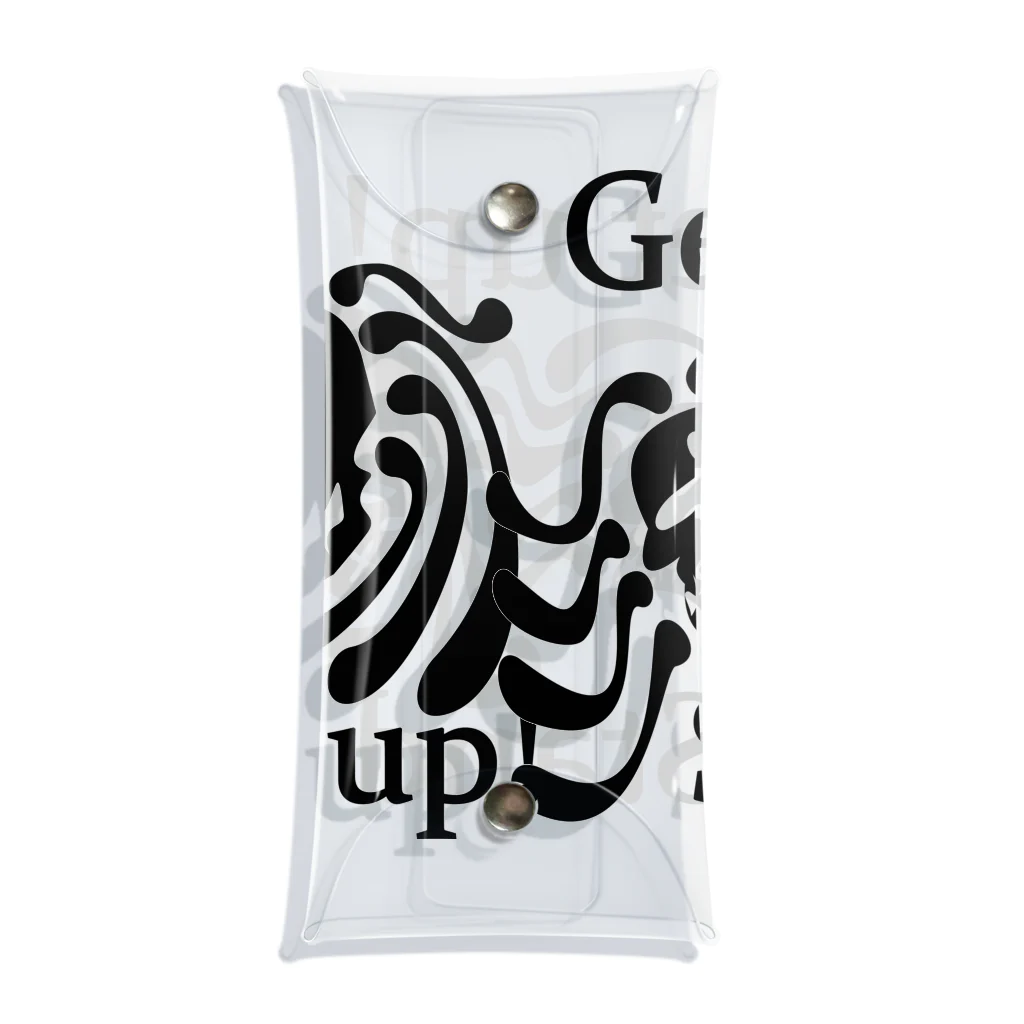 『NG （Niche・Gate）』ニッチゲート-- IN SUZURIのGet Up! Stand Up!(黒) Clear Multipurpose Case