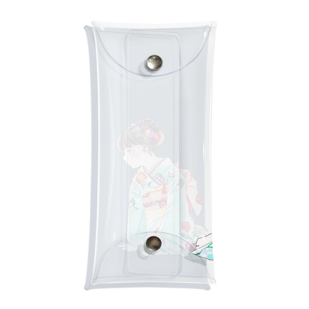 塩胡椒の着物の女の子 Clear Multipurpose Case