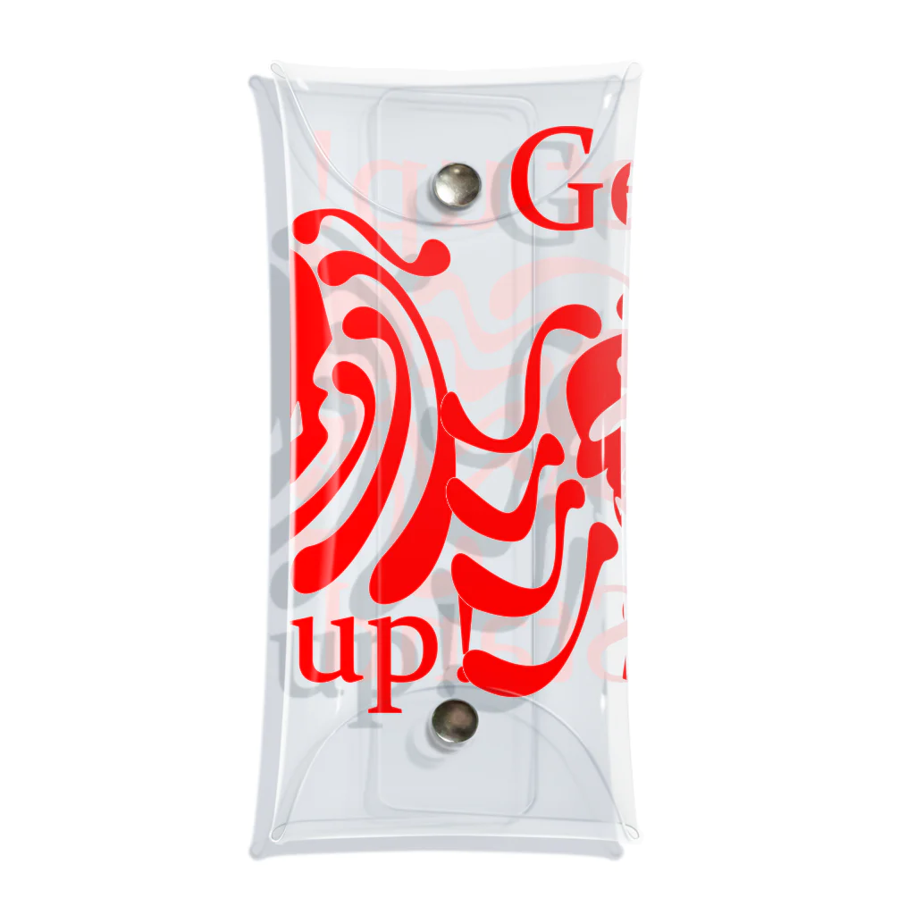 『NG （Niche・Gate）』ニッチゲート-- IN SUZURIのGet Up! Stand Up!(赤) Clear Multipurpose Case