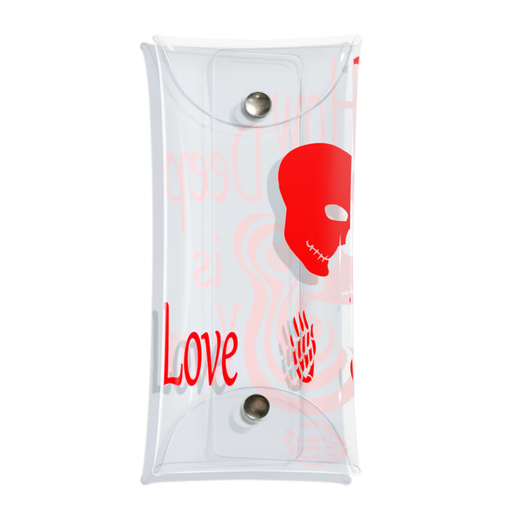 『NG （Niche・Gate）』ニッチゲート-- IN SUZURIのHow Deep Is Your Love（赤） Clear Multipurpose Case