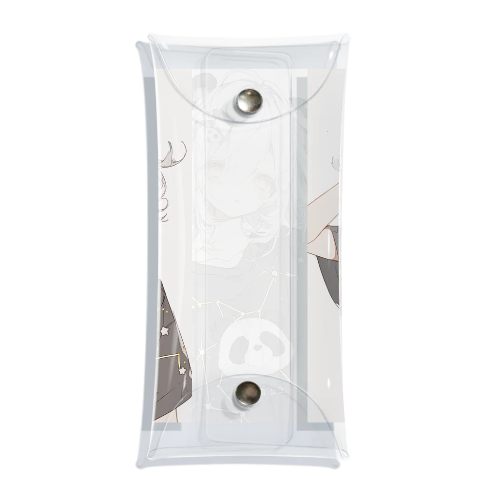 as -AIイラスト- のパンダ耳の子 Clear Multipurpose Case