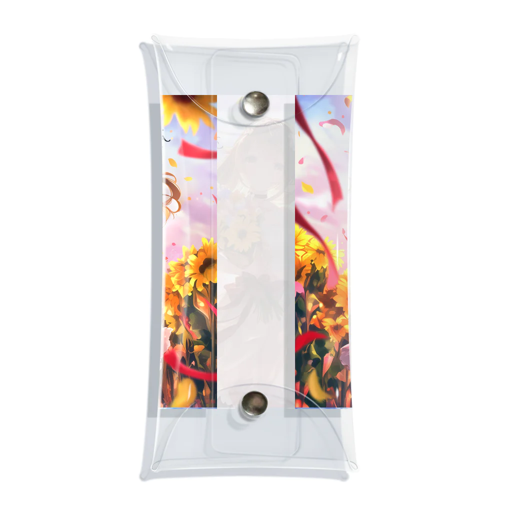 花束娘のDreaming in a Field of Sunflowers Clear Multipurpose Case