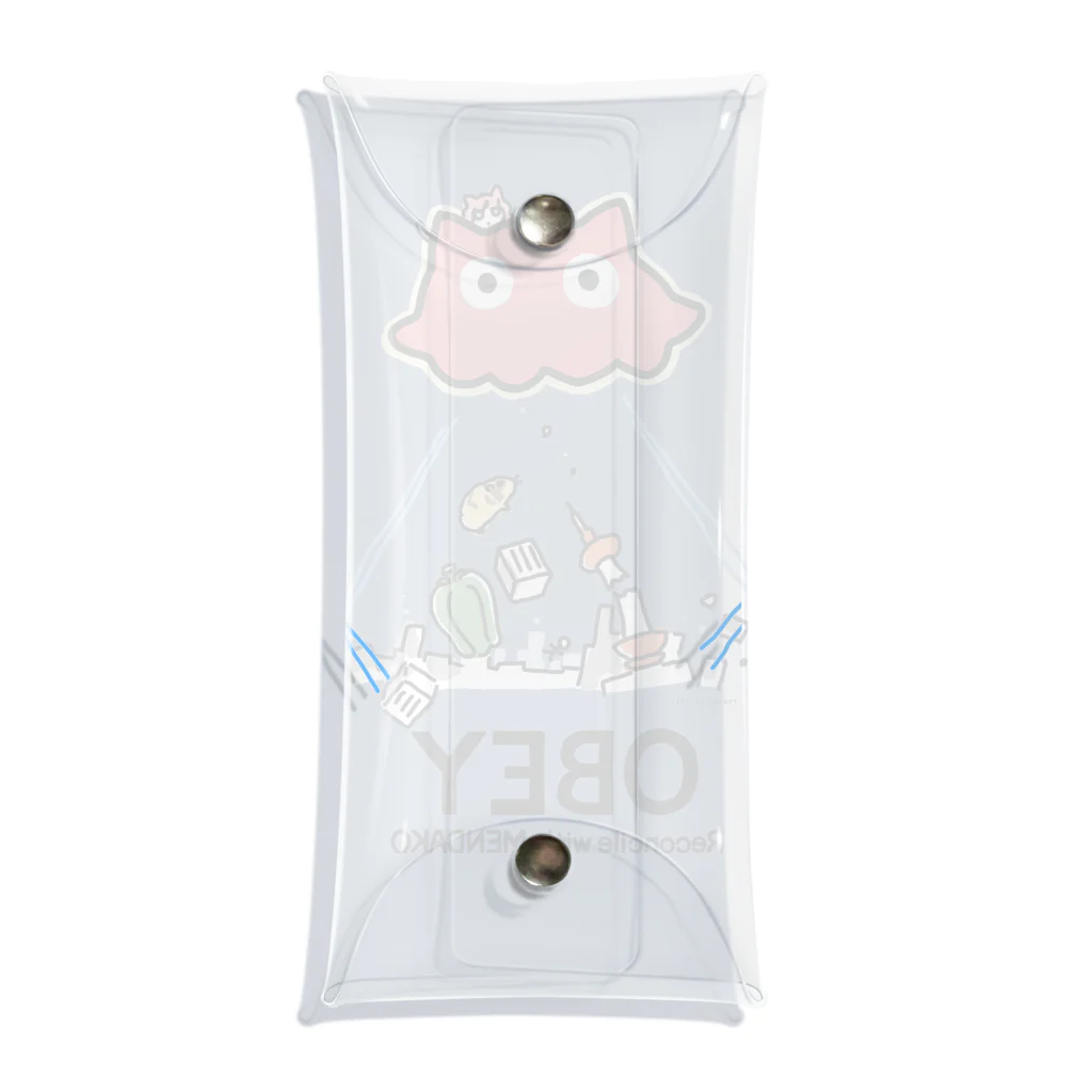 ねずみのすきまのめんだこちゃん OBEY (淡色用)  Clear Multipurpose Case