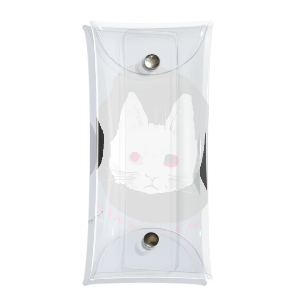 mya-mya=MIYA JUNKO's shop 02のodd-eyed cat Clear Multipurpose Case