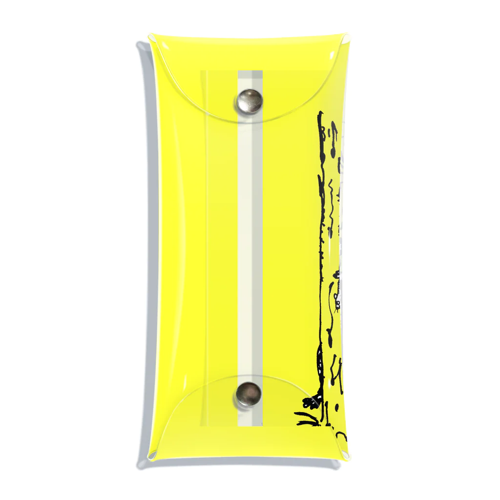 馴鹿 Jun-Rokuのカワウソちらり（yellow） Clear Multipurpose Case