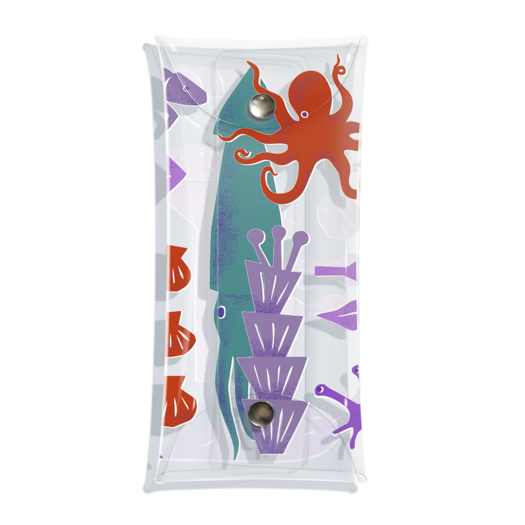 水島ひねのSea Creatures Clear Multipurpose Case