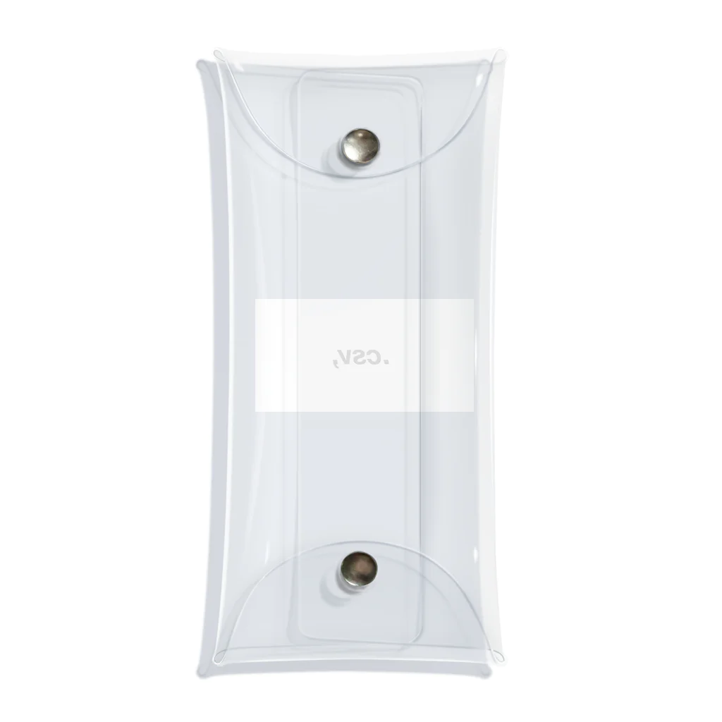 .CSV, (Comma-Separated Values)の.CSV,(シーエスブイ） Clear Multipurpose Case