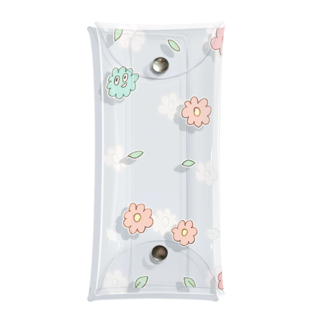 √shokupan のお花たち Clear Multipurpose Case