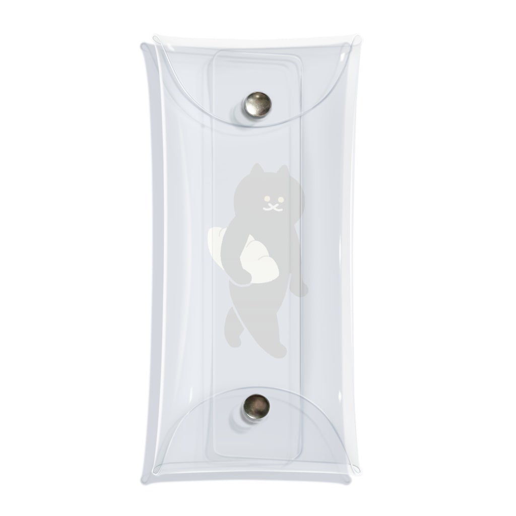 SUIMINグッズのお店の餃子をMacBookのように運ぶねこ Clear Multipurpose Case