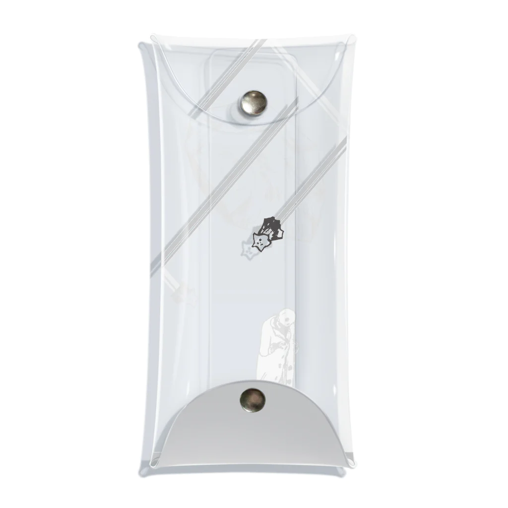 KENICHI NAGAI -SUZURI shop-の心ごと飛んでいったボタン Clear Multipurpose Case