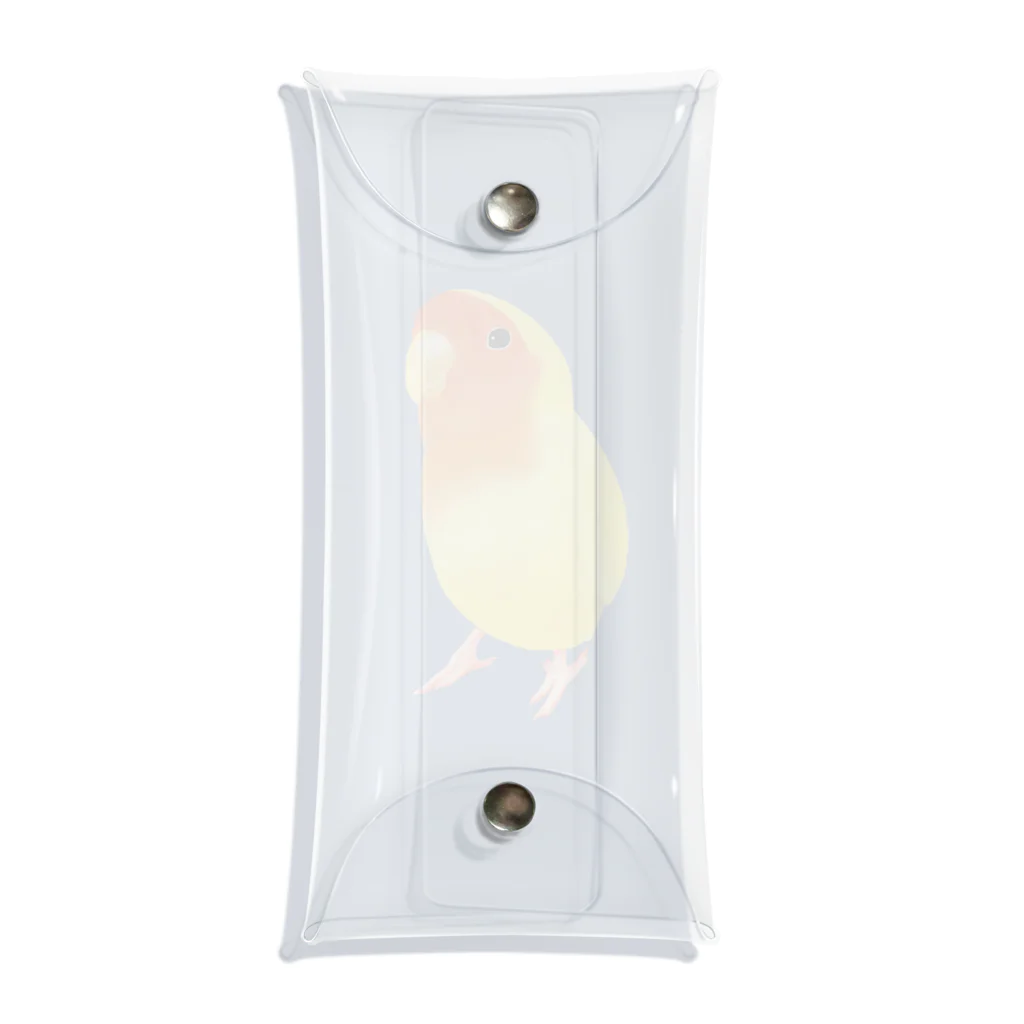 まめるりはことりのコザクラインコ　おすましルチノー【まめるりはことり】 Clear Multipurpose Case