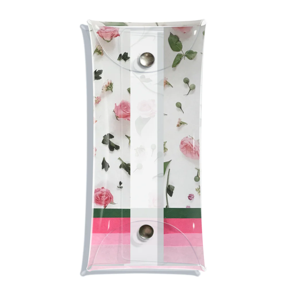 senri49のpink rose Clear Multipurpose Case