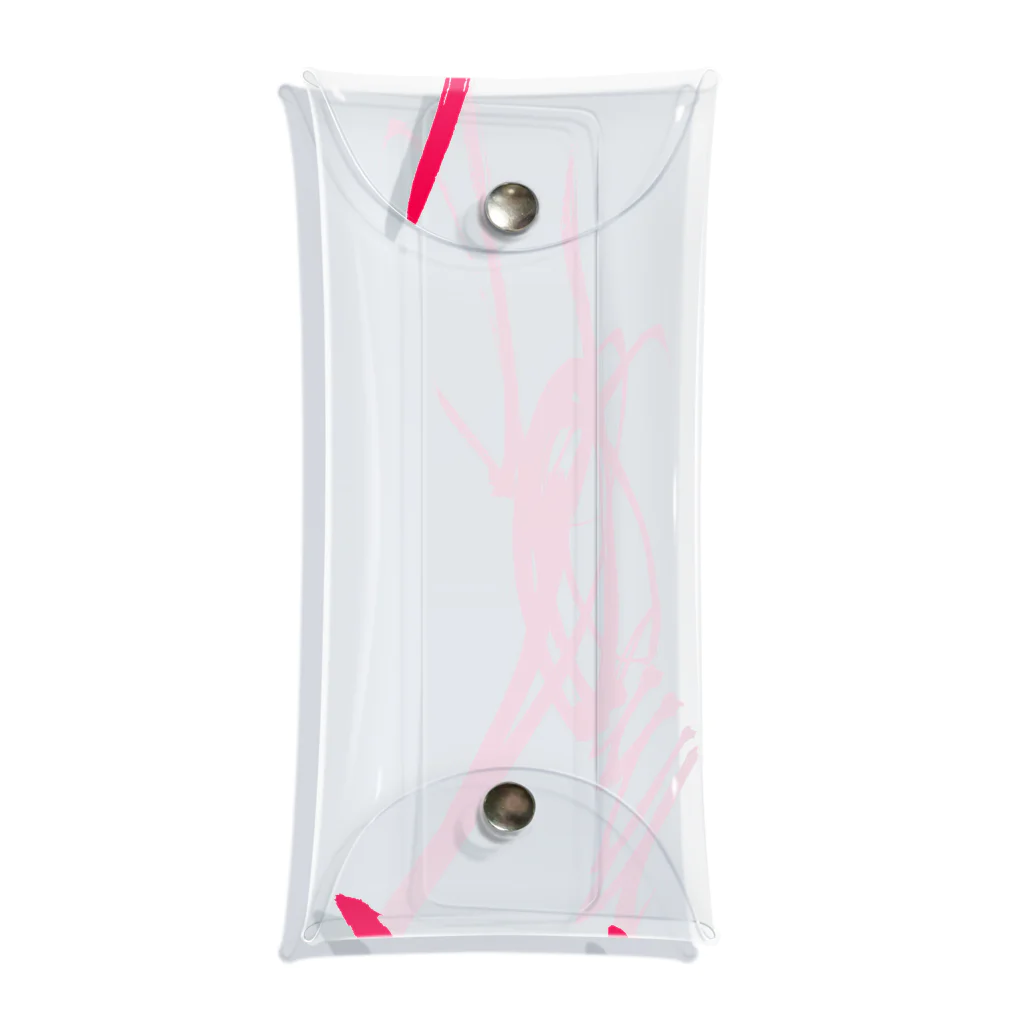 ATELIER RYUSEIの馬 uma-running-pink design Clear Multipurpose Case