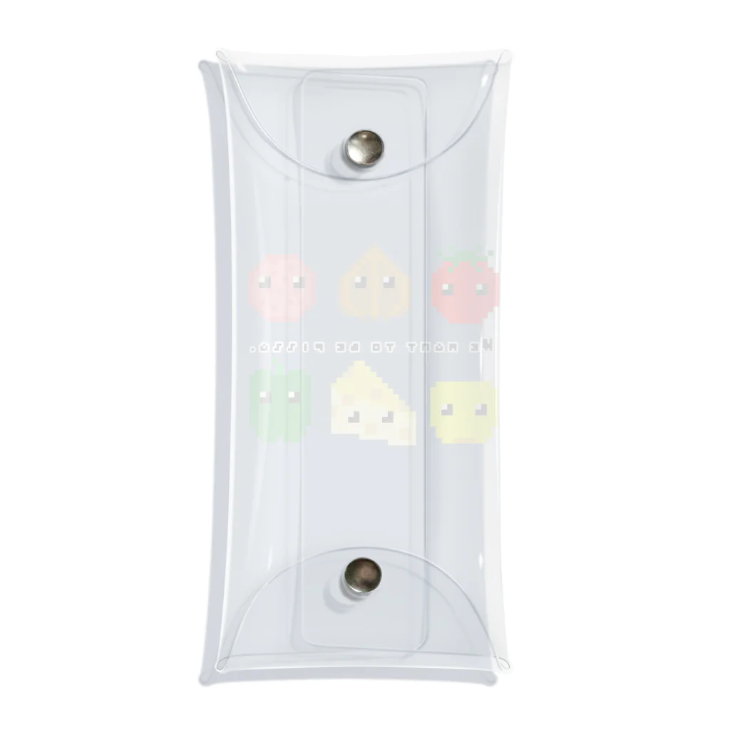 KANAMI_n_creationのWe want to be pizza. Clear Multipurpose Case