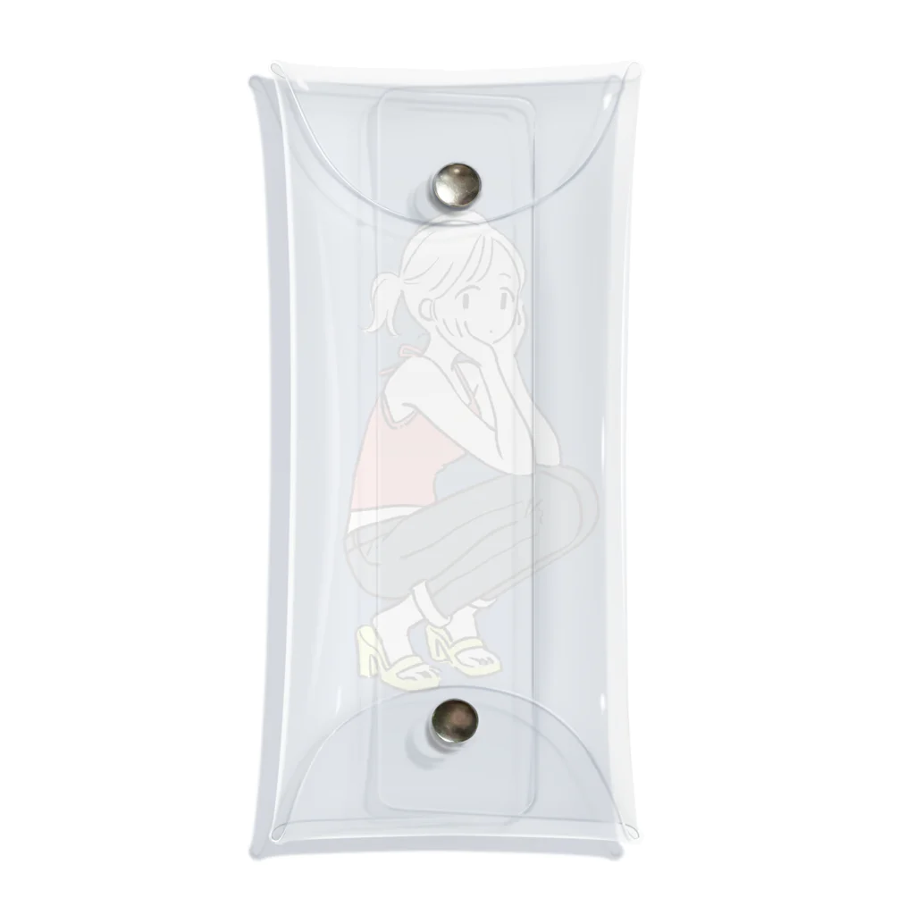 mfraの夏の女の子 Clear Multipurpose Case