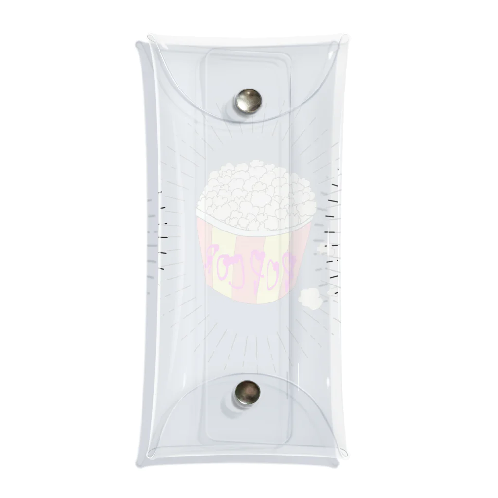 なでしこ@デザインのポップコーン Clear Multipurpose Case