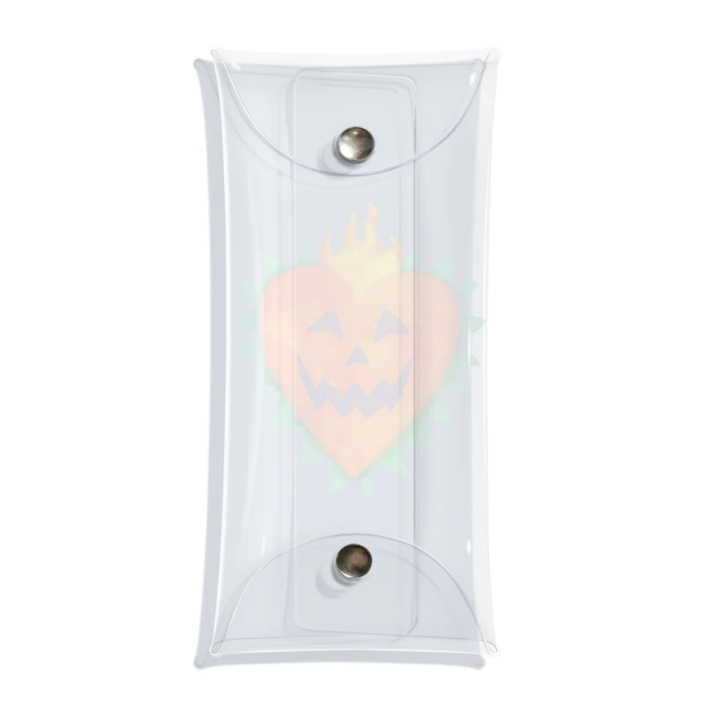 れなしやの🧡🎃Halloween heart pumpkin🎃🧡 Clear Multipurpose Case