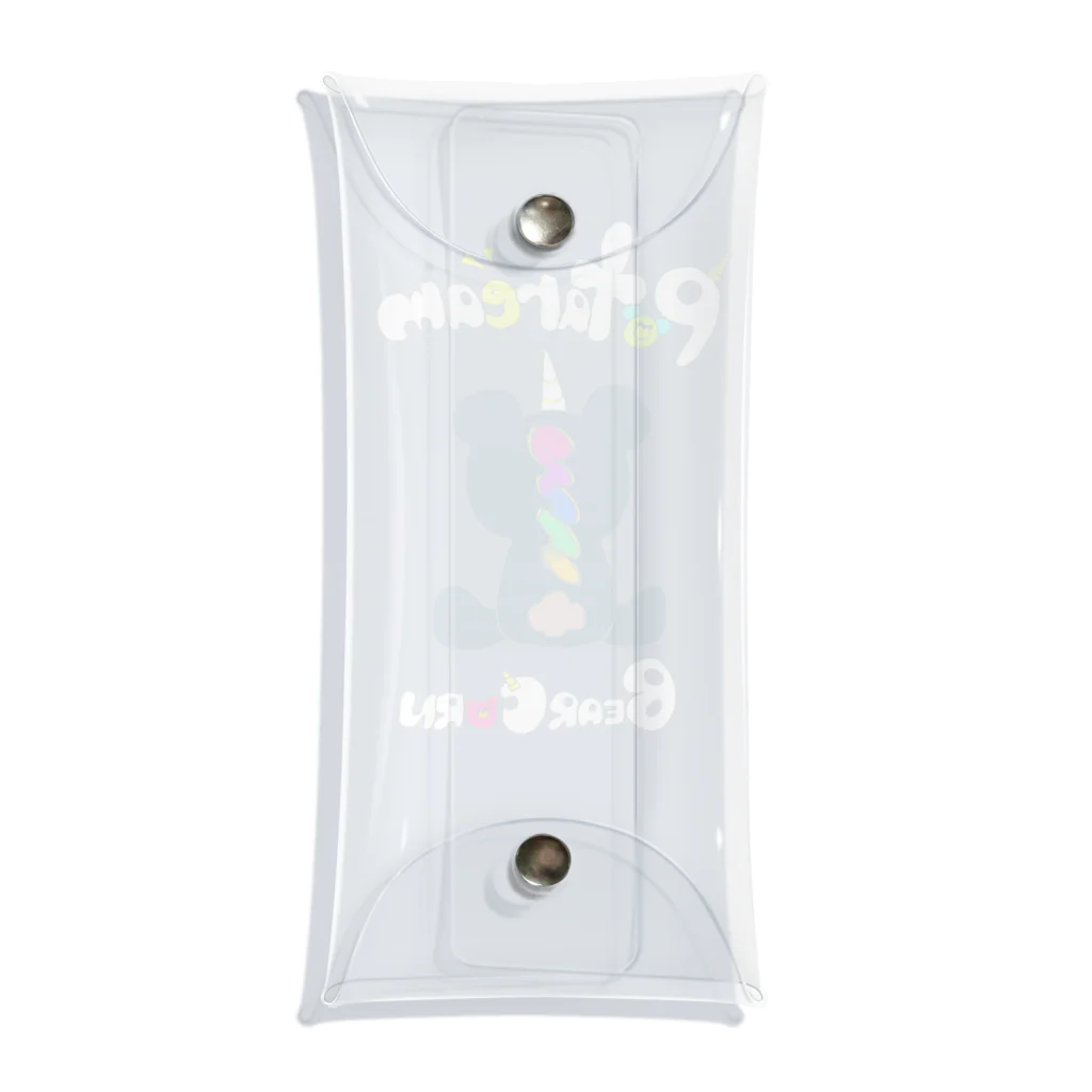 Sweets 'n' cafe ＆U=And you～アンジュ～のベアコーン 文字白 Clear Multipurpose Case