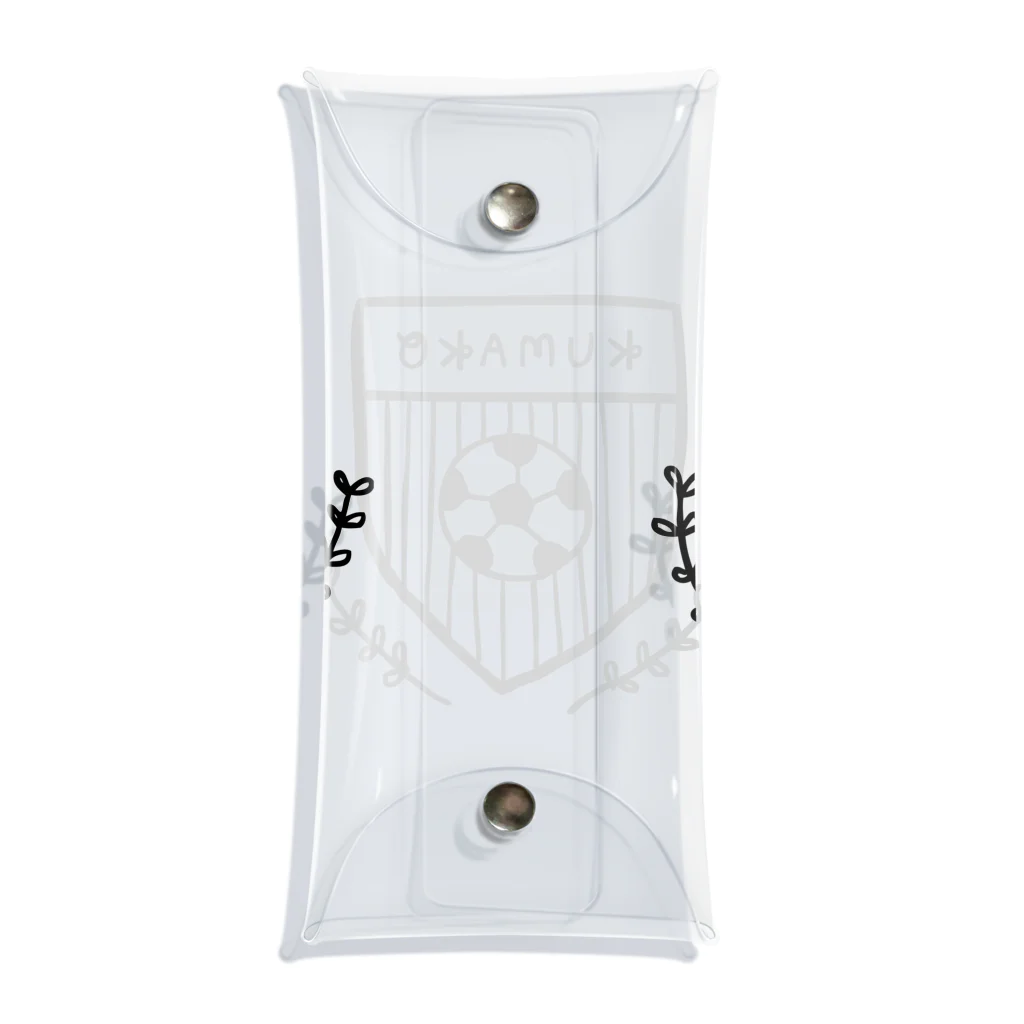 熊工サッカー部OB会のKUMAKO SOCCER 2 Clear Multipurpose Case