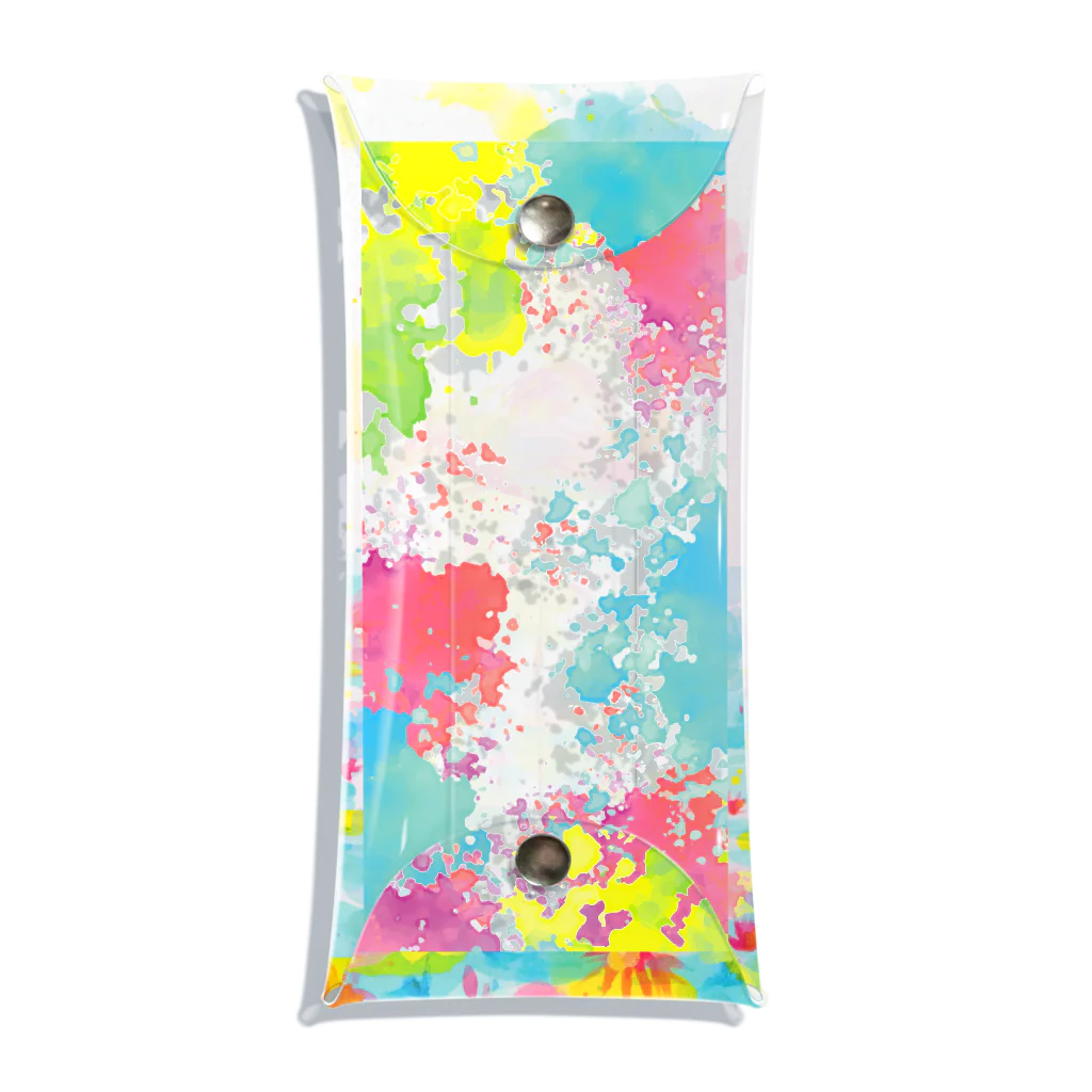 Aki Kuboki ONLINE SHOPの睡蓮とフラミンゴ Clear Multipurpose Case