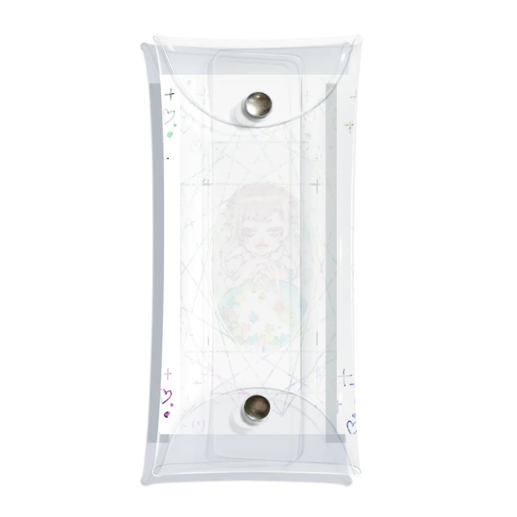 pontaro-の星集め Clear Multipurpose Case