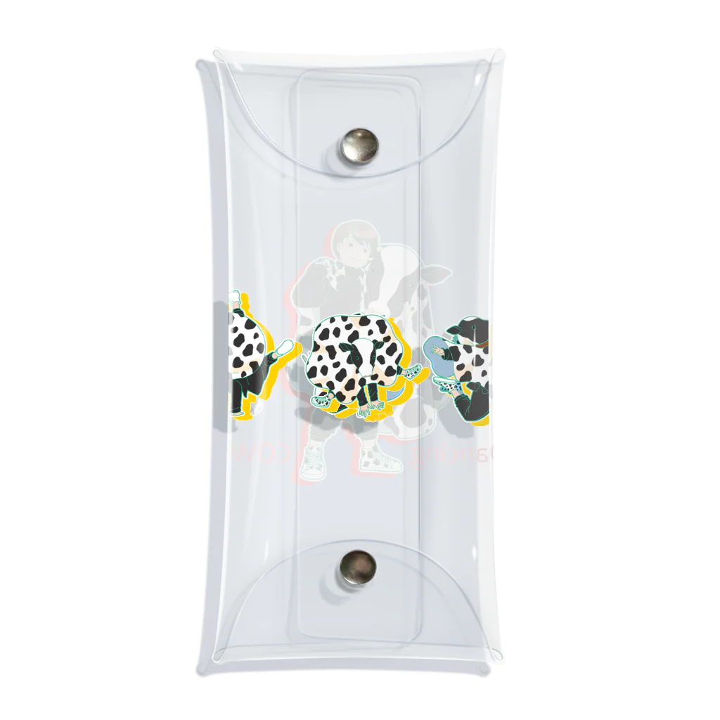 Pretty! showcase@SUZURI/まつもとめいこのDancing COWs Clear Multipurpose Case