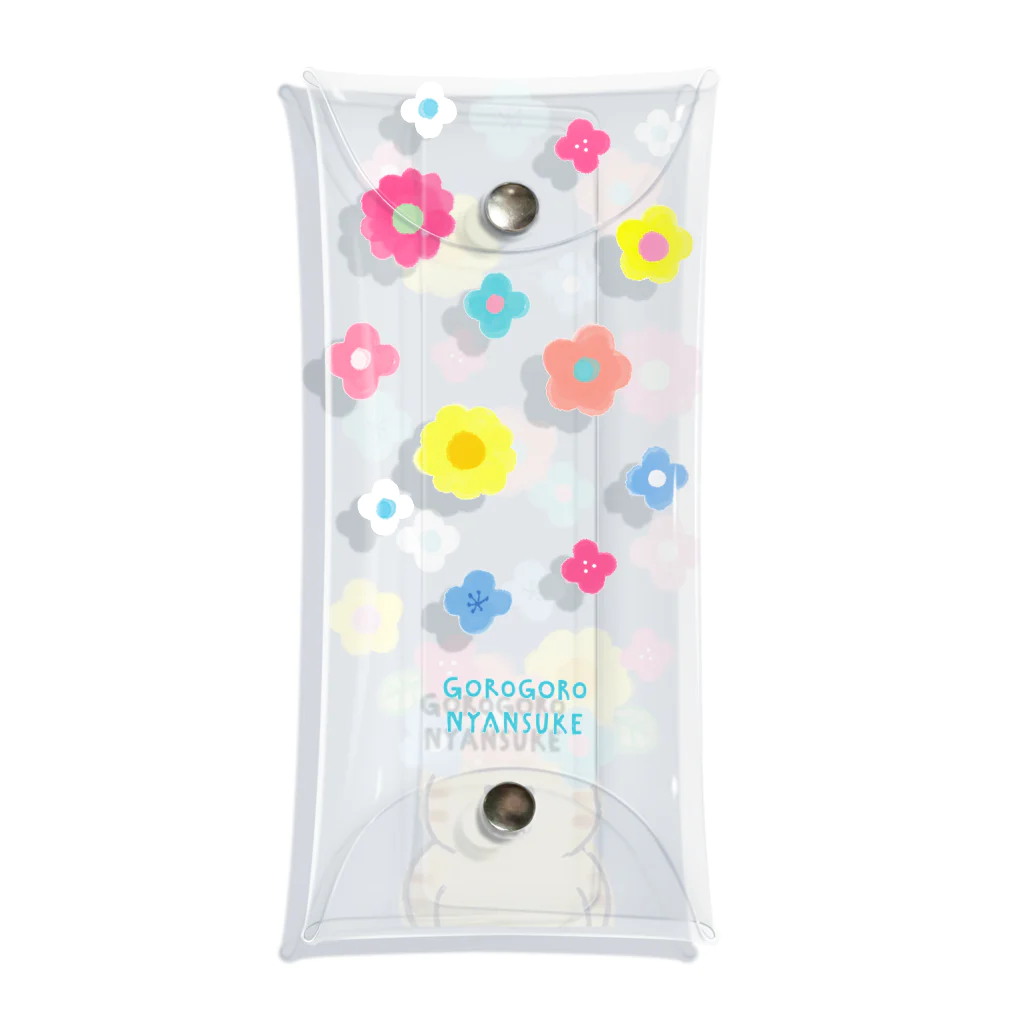 ごろごろにゃんすけのあたまお花畑ちゃん Clear Multipurpose Case