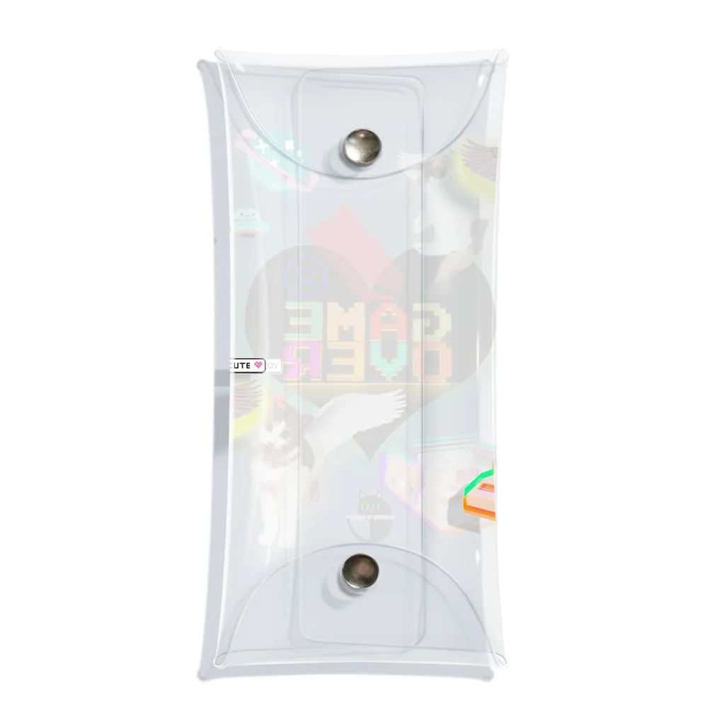 𝙈𝙊𝙈𝙊'𝙨 𝙎𝙝𝙤𝙥のGAME OVER-ハート型 Clear Multipurpose Case