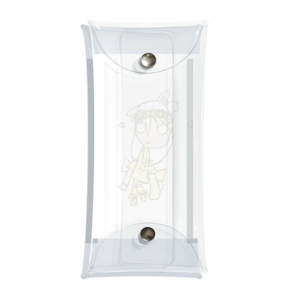 こわかわギャラリーの花うさぎ Clear Multipurpose Case