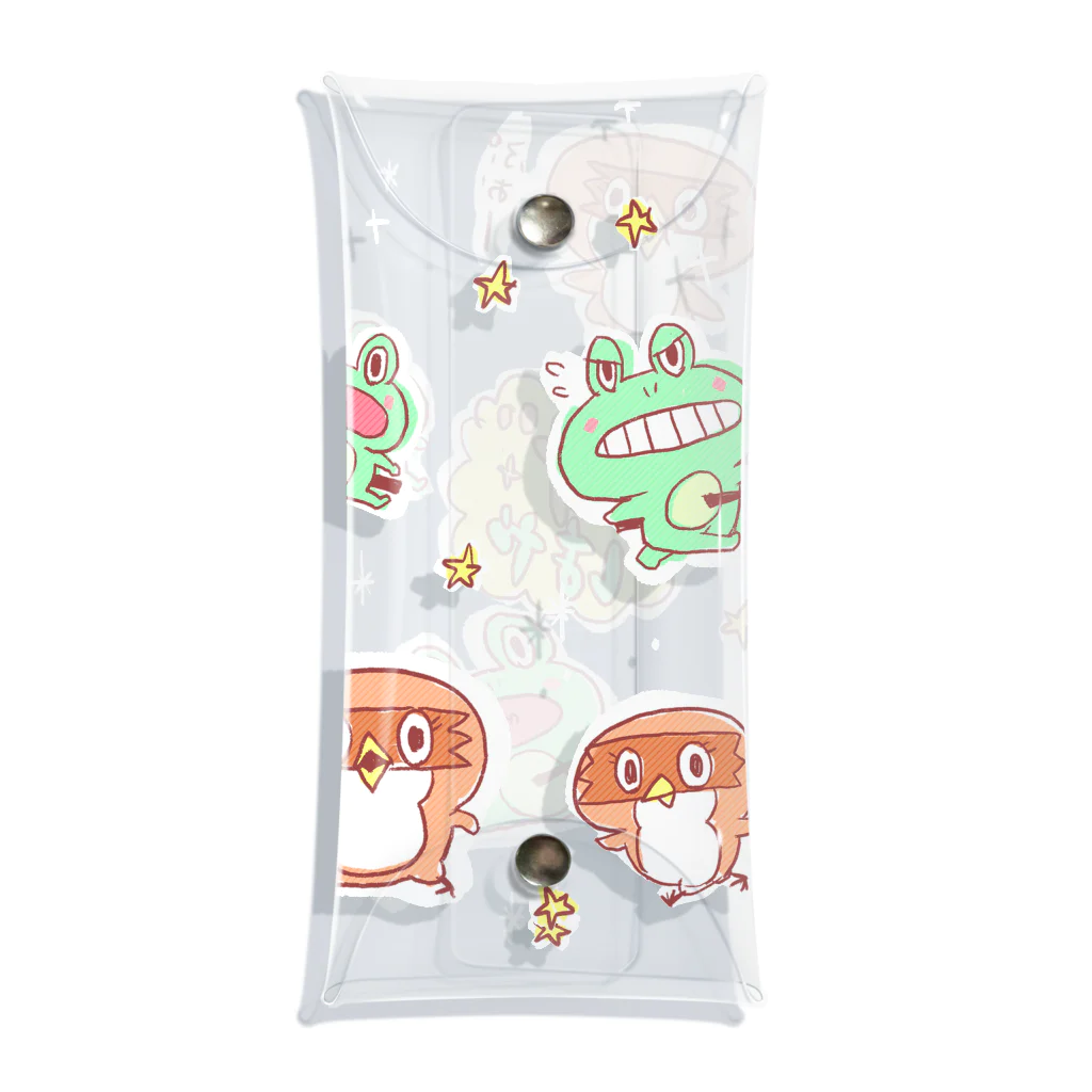 🐤もずはゃ🐸SHOP✨のもずはゃクリアマルチケース【暇トルネ】 Clear Multipurpose Case