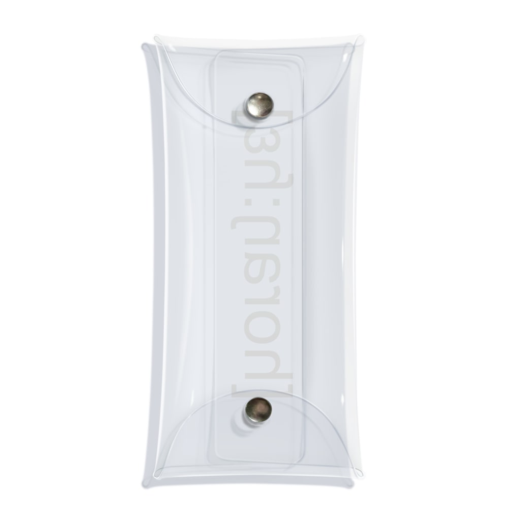 [horaŋ:ɦɛ]の[horaŋ:ɦɛ] タテガキ Clear Multipurpose Case