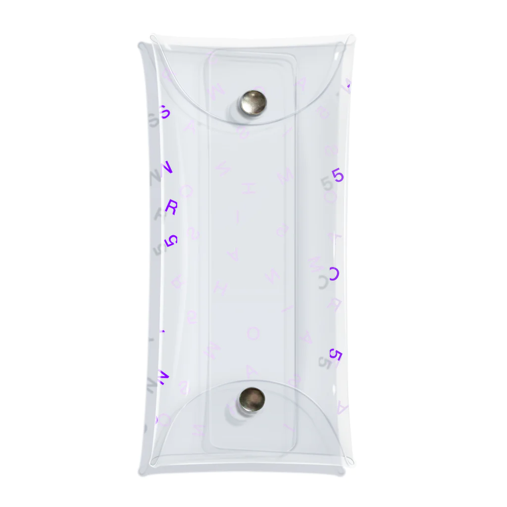 アライロのロゴ紫 Clear Multipurpose Case