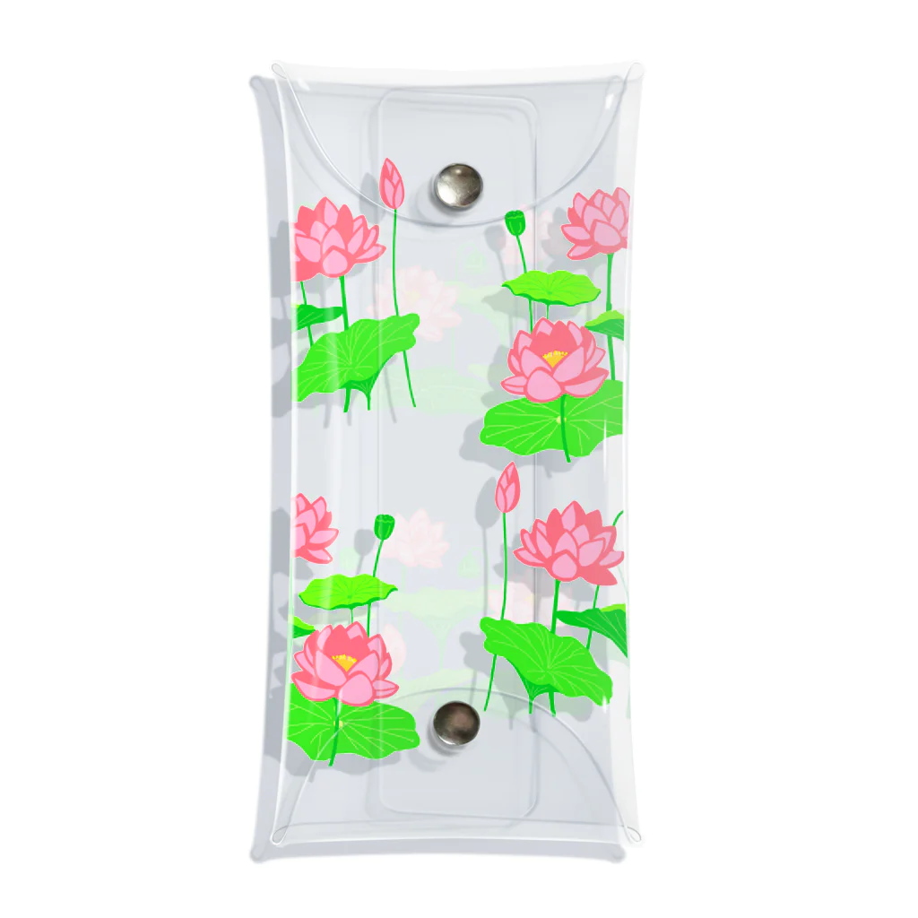 yumyamのここが蓮池になるイラスト(大きい柄) Clear Multipurpose Case