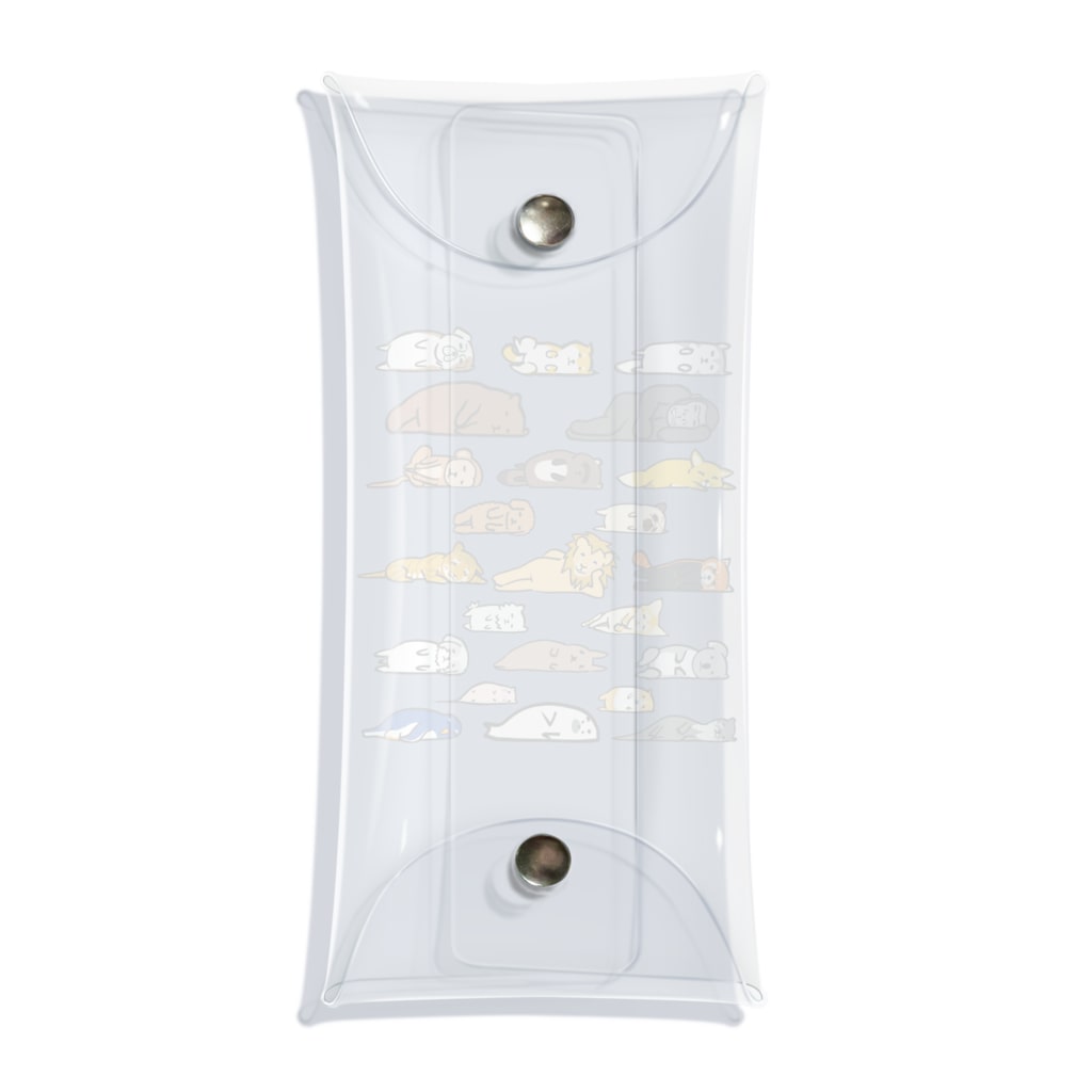 奇×屋の文字なし無気力動物園 Clear Multipurpose Case