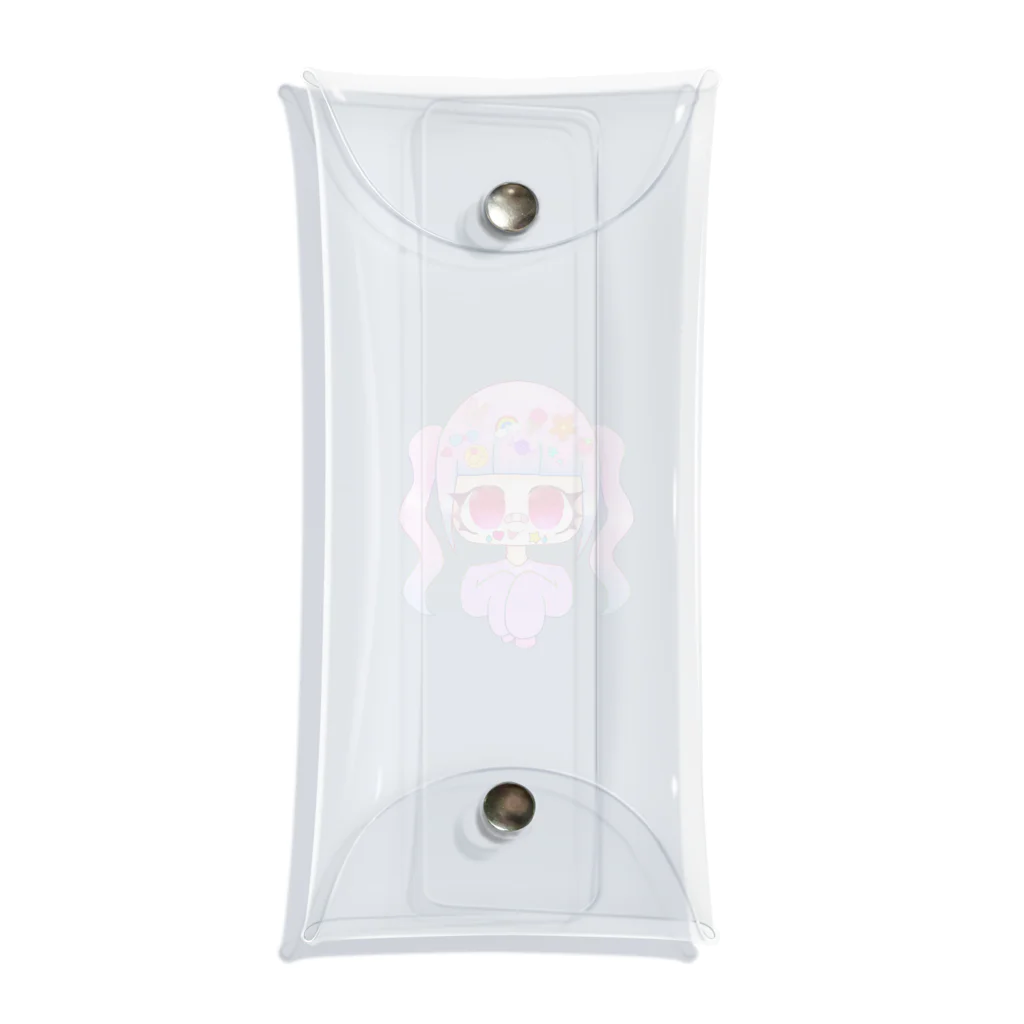 らーゆﾁｬﾝのおみせ！のでこらてゃん！ Clear Multipurpose Case