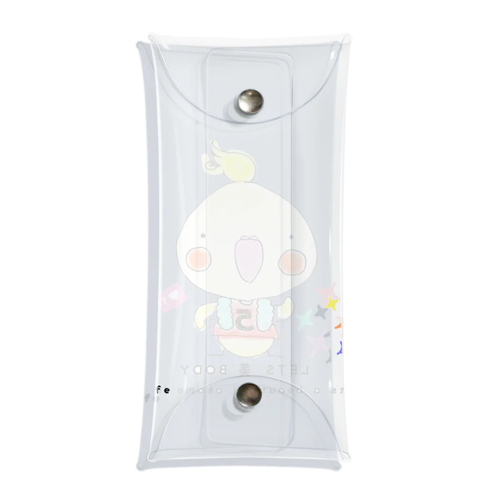 コザTAROのLETS 美 BODY オカメインコ❤ Clear Multipurpose Case