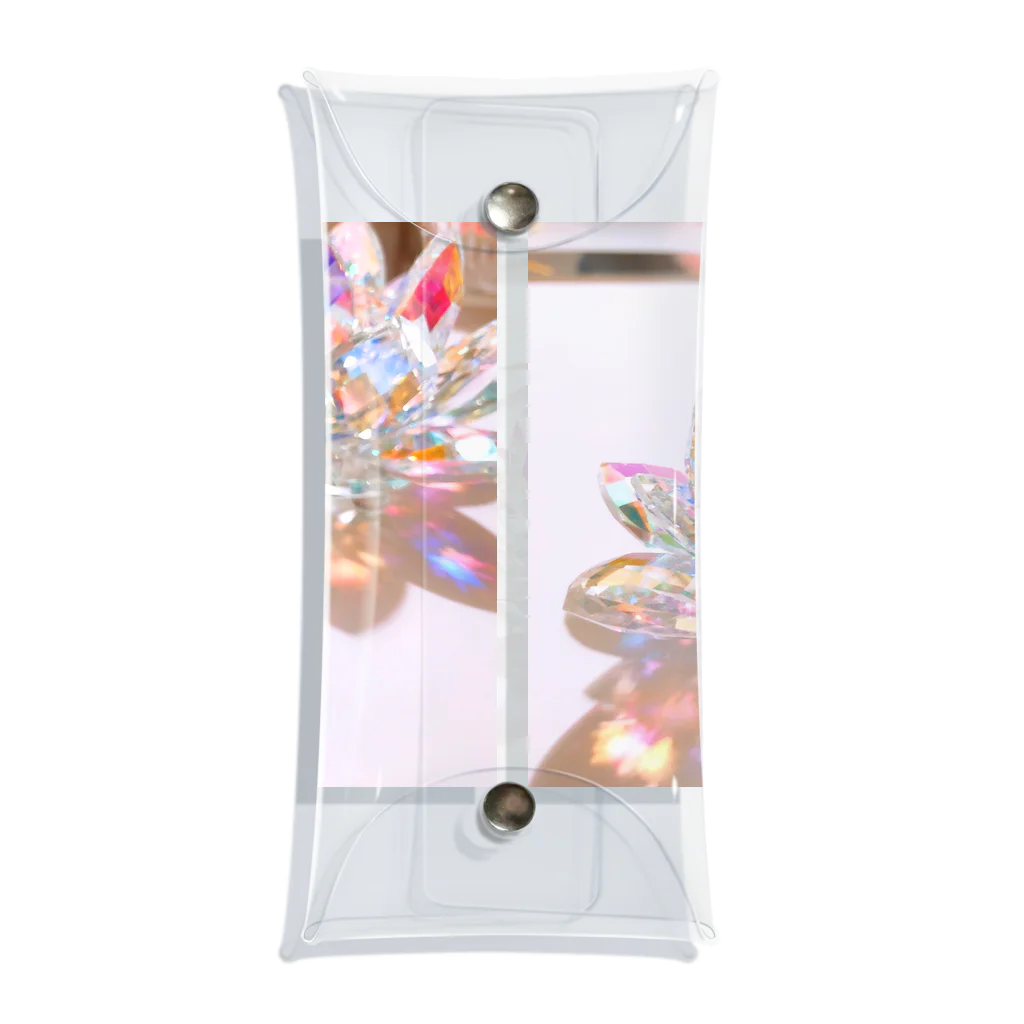 kopanの虹の世界のCrystal Lotus✧︎ Clear Multipurpose Case