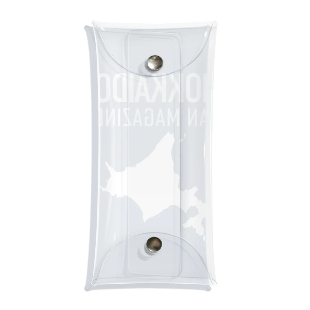 北海道ファンマガジン編集部の北海道ファンマガジン白ロゴ Clear Multipurpose Case