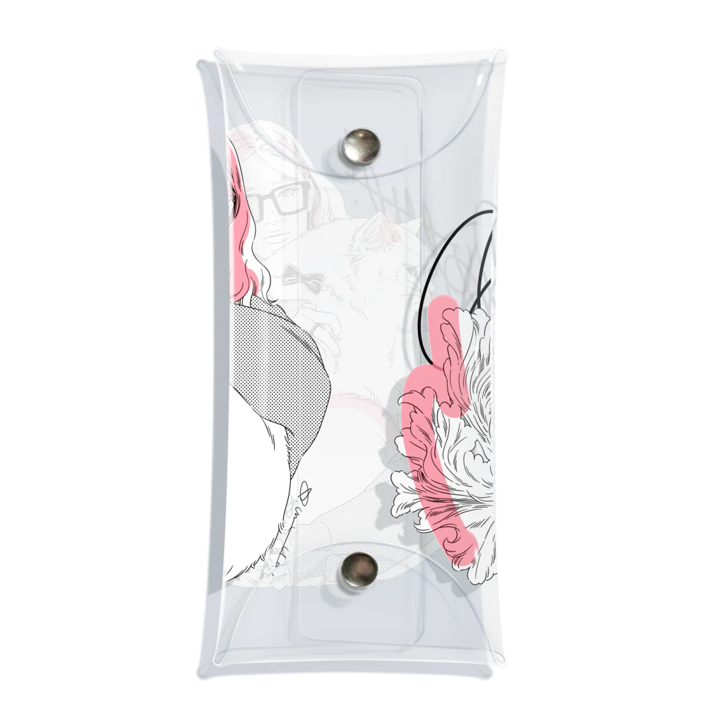 akimiyajimaのcatcatcat Clear Multipurpose Case