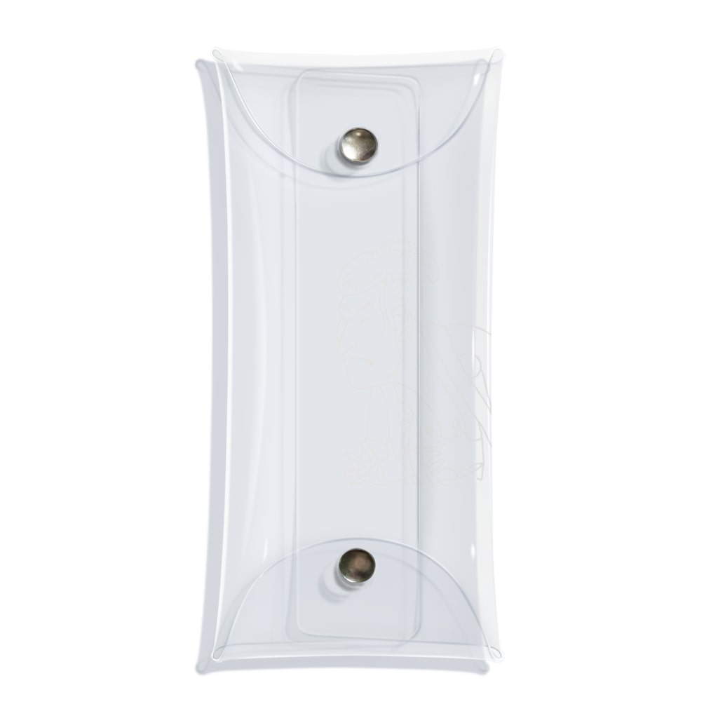 iiiiikustanのしゃらくん。線画バージョン Clear Multipurpose Case