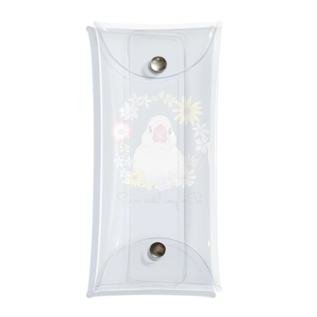 moco’s shopの白文鳥もこちゃん Clear Multipurpose Case