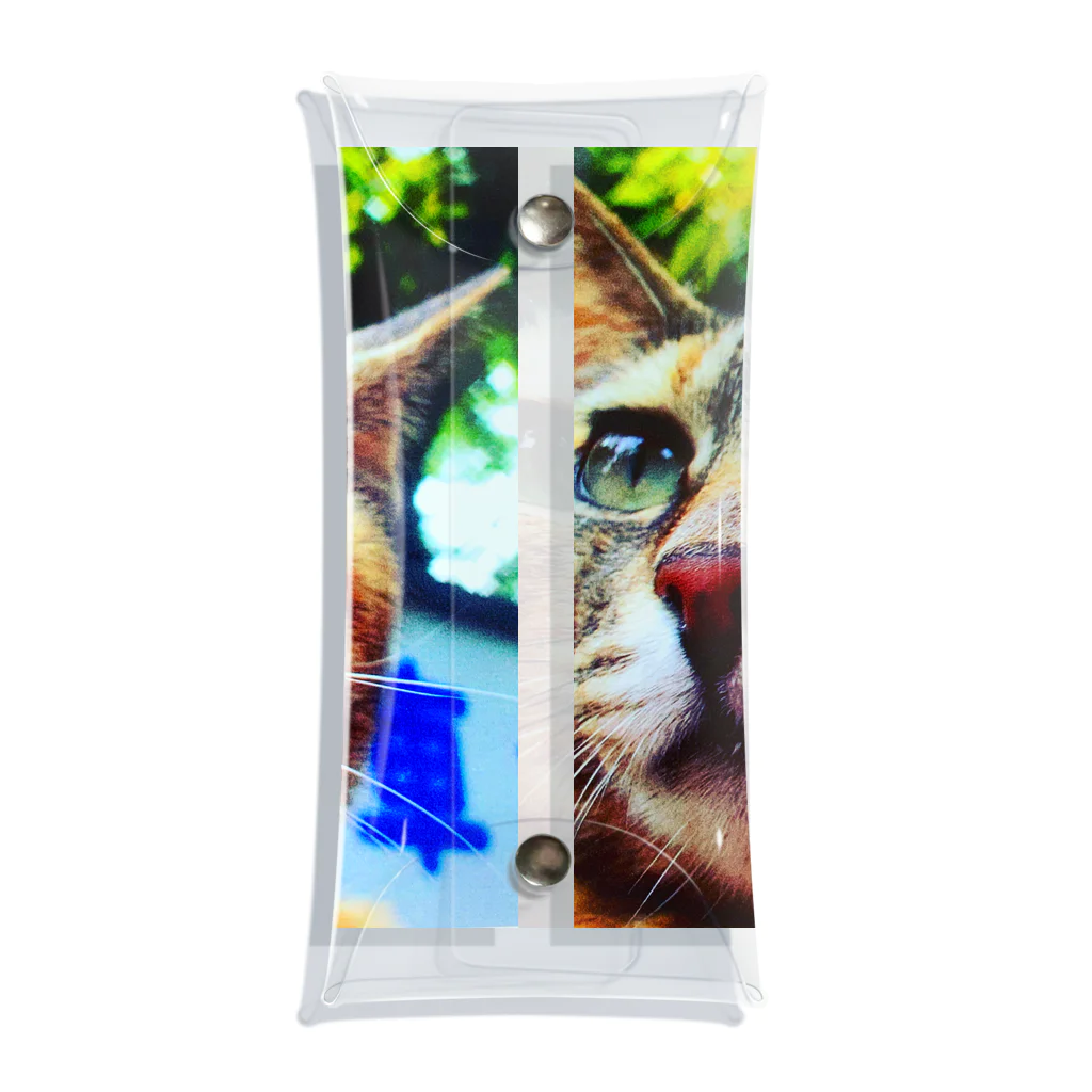 電気羊研究所science&GAMEの公園猫　 Clear Multipurpose Case