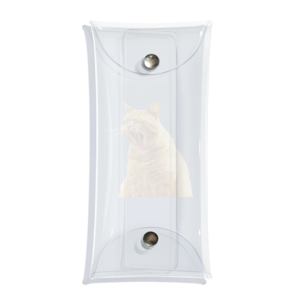 umameshiのあくびネコ / yawning cat Clear Multipurpose Case